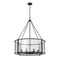Z-Lite Barrington Chandelier, 8-Light, 32 In.W x 39.5 In.H, Matte Black/Clear Waterglass 346P32-MB - alternate 5